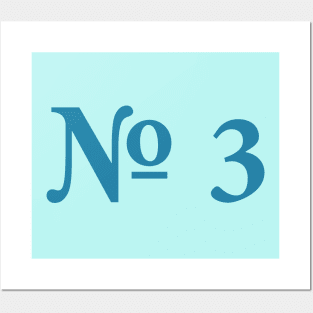 number3 Posters and Art